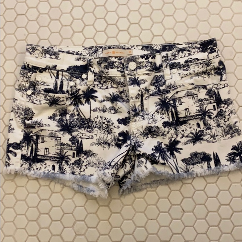 Tory Burch Etoile Denim Cutoffs Women Sz 28